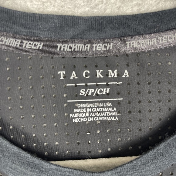 Tackma Mesh Crop Top Raglan Womens Size S Breathable Sporty Performance - Picture 4 of 7